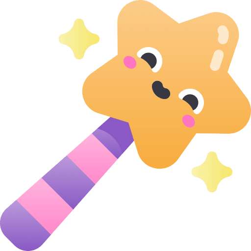 Magic wand star witchcraft magic wand icon