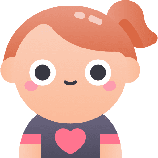 Girl kid child avatar icon