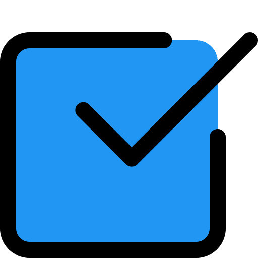 Checkmark haken symbol validation icon
