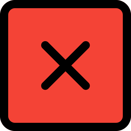 Erase delete cross equis icon