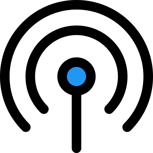Signal antenna connection signal icon