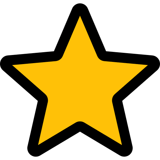 Star star shapes highlights icon