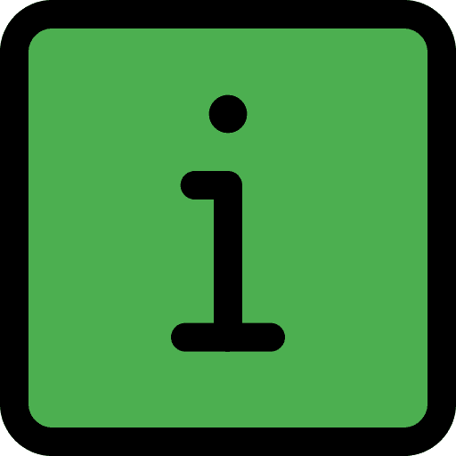 Information square information aid icon