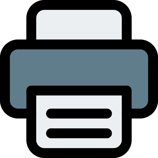 Printer tools electronics button icon