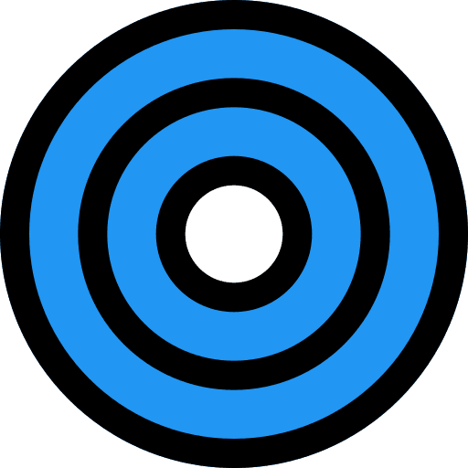 Target bullseye focus target icon