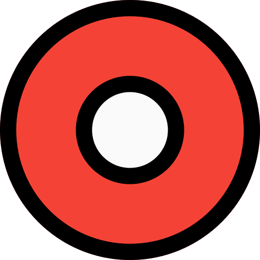 Circle interface dot dartboard icon