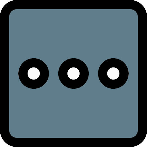 Ellipsis echo dot square dots icon