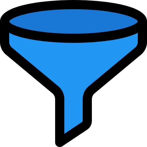 Funnel filtering ui tools and utensils icon