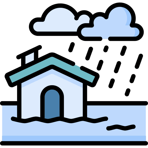 Heavy rain nature weather heavy rain icon