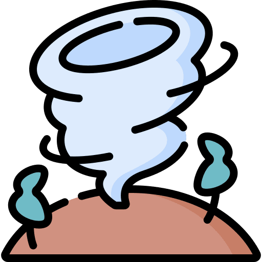 Hurricane weather vortex whirlwind icon