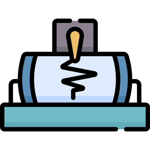 Seismograph device earthquake nature icon