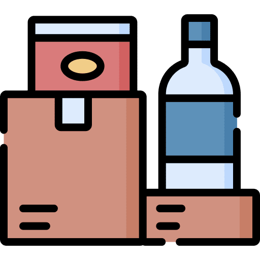 Supplies supermarket charity supplies icon