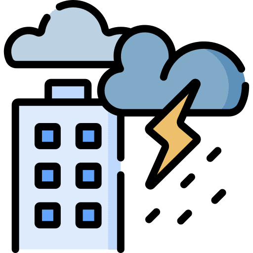 Thunderstorm rain weather rainy icon