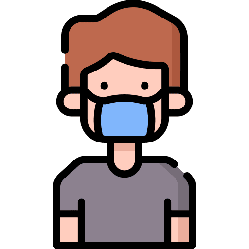 Face mask hygiene medical face mask healthcare icon