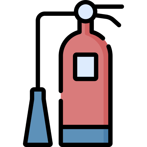 Fire extinguisher security extinguisher safety icon