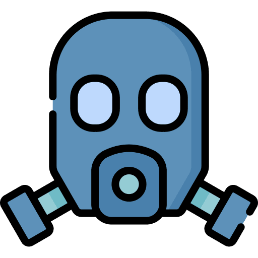 Protective mask safety respirator protection icon