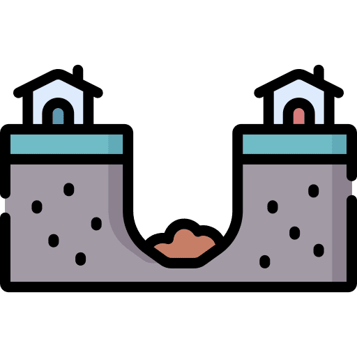 Sink land sink nature icon