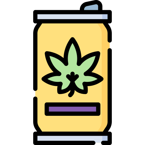 Can cbd food and restaurant leaf icon