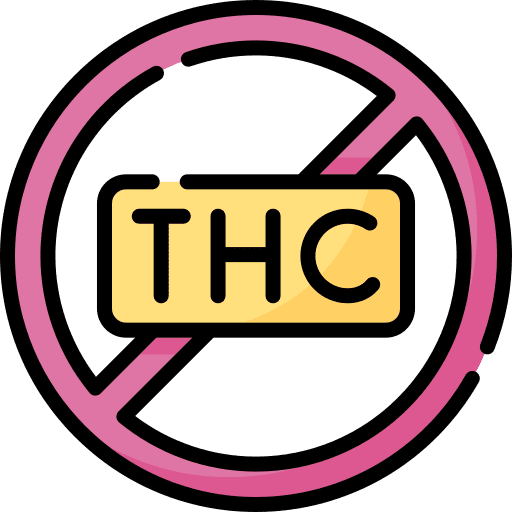 No thc forbidden cannabis signaling icon