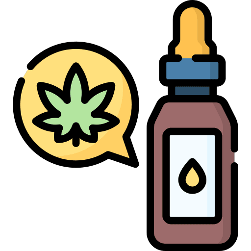 Tincture drug hemp marijuana icon