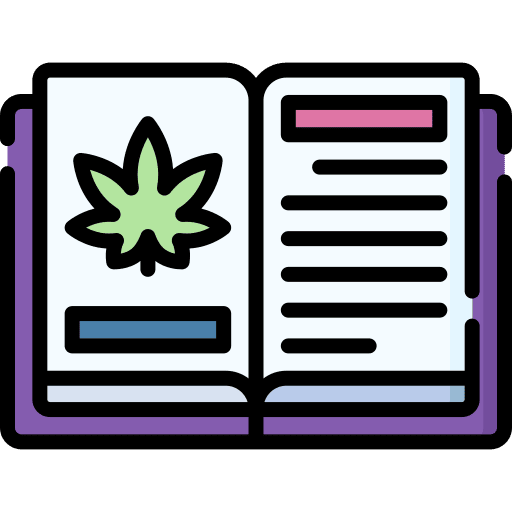 Book cbd marijuana book icon