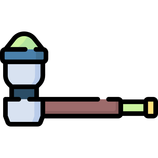 Pipe marijuana drug smoke icon