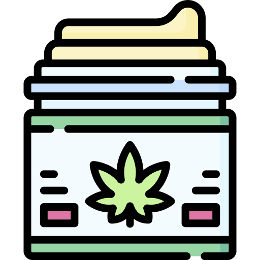 Cream marijuana drug hemp icon