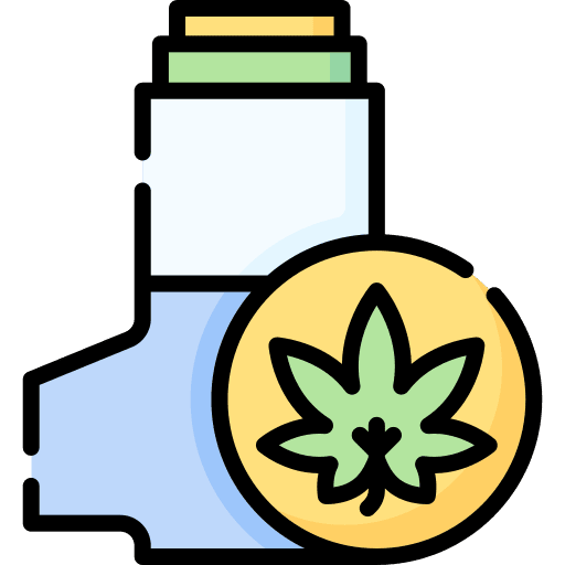 Inhaler marijuana cannabis inhaler icon