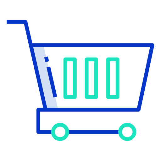Cart shopping center smart cart shopping store icon