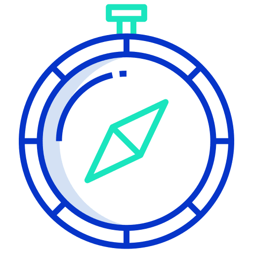 Compass cursor compass technology icon