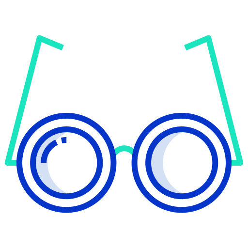 Eye glasses fashion vision ophthalmology icon