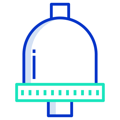 Bell school bell music and multimedia notification icon