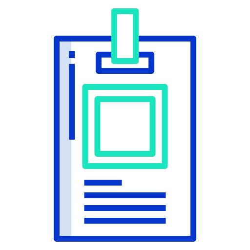 Id card pass id card identity icon