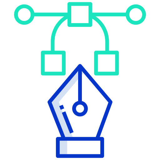 Pen tool pen vector design icon