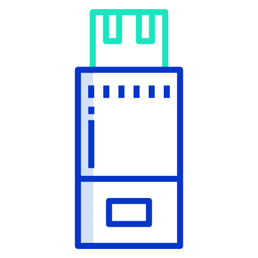 Pendrive flash disk electronics file storage icon