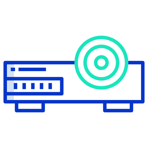 Projector technology presentation image icon