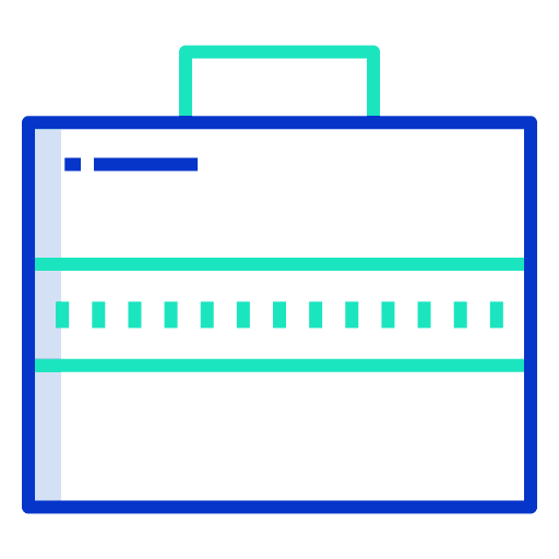 Briefcase business and finance job work icon