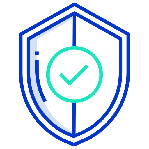 Shield safe check safety icon