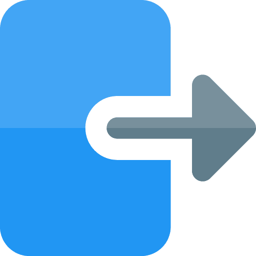 Logout escape exit multimedia icon