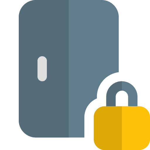 Padlock door smart door lock icon