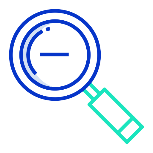 Zoom out magnifier ui search icon