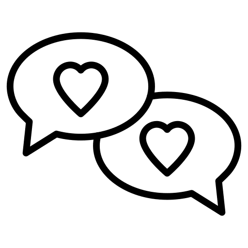 Chat chat box compliment speech bubble icon