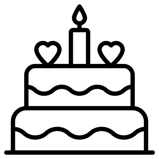 Wedding cake cake heart cake wedding cake icon