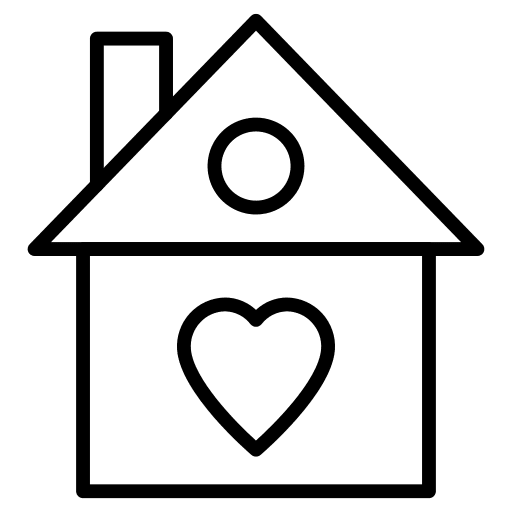 House architecture and city house family icon