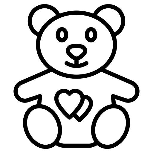 Teddy bear bear toy hearts teddy bear icon
