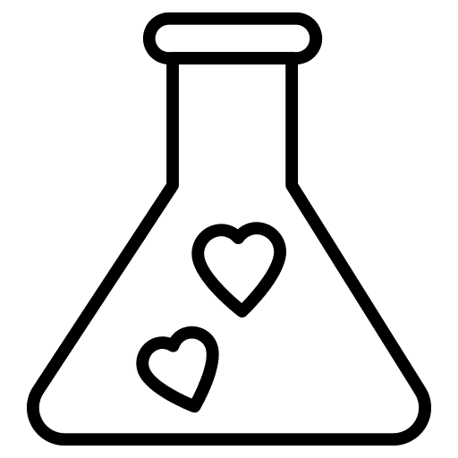 Flask heart love love and romance icon