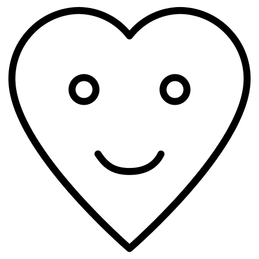 Heart emoji smiley heart icon