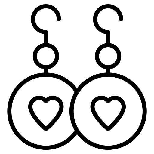 Earrings fashion accessory love and romance icon