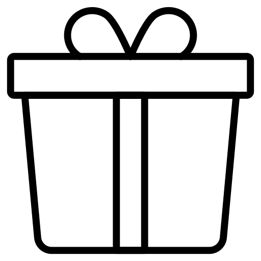 Gift box present box gift birthday and party icon