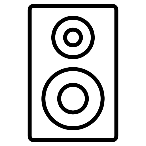 Loud speaker sound music and multimedia speaker icon